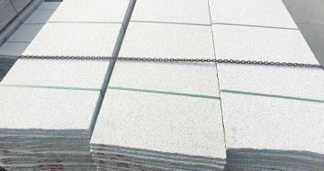 河北芝麻白毛板，石材毛板