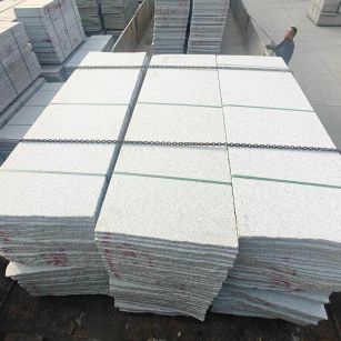 河北芝麻白毛板，石材毛板