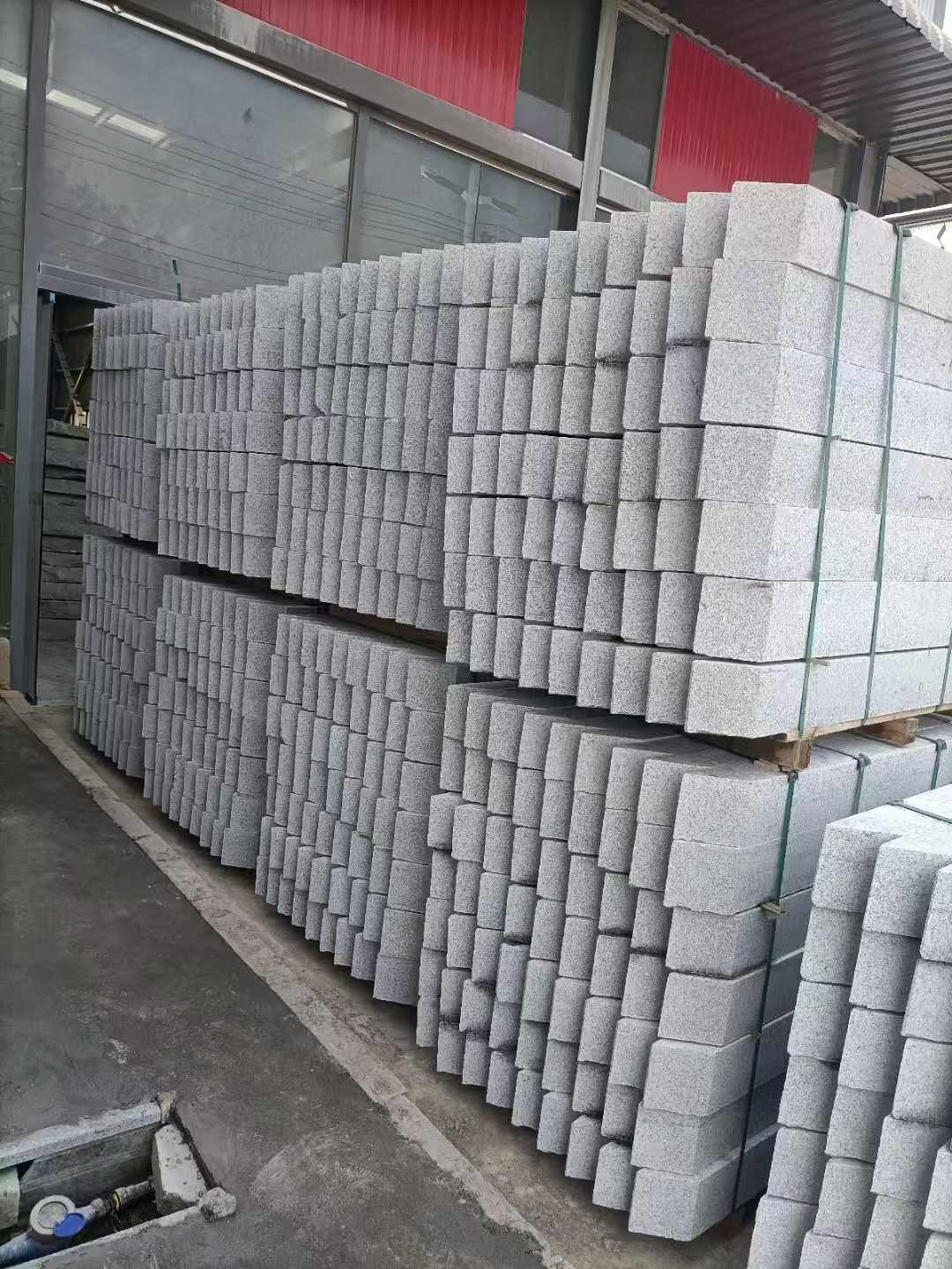 河北芝麻白树围石 树池