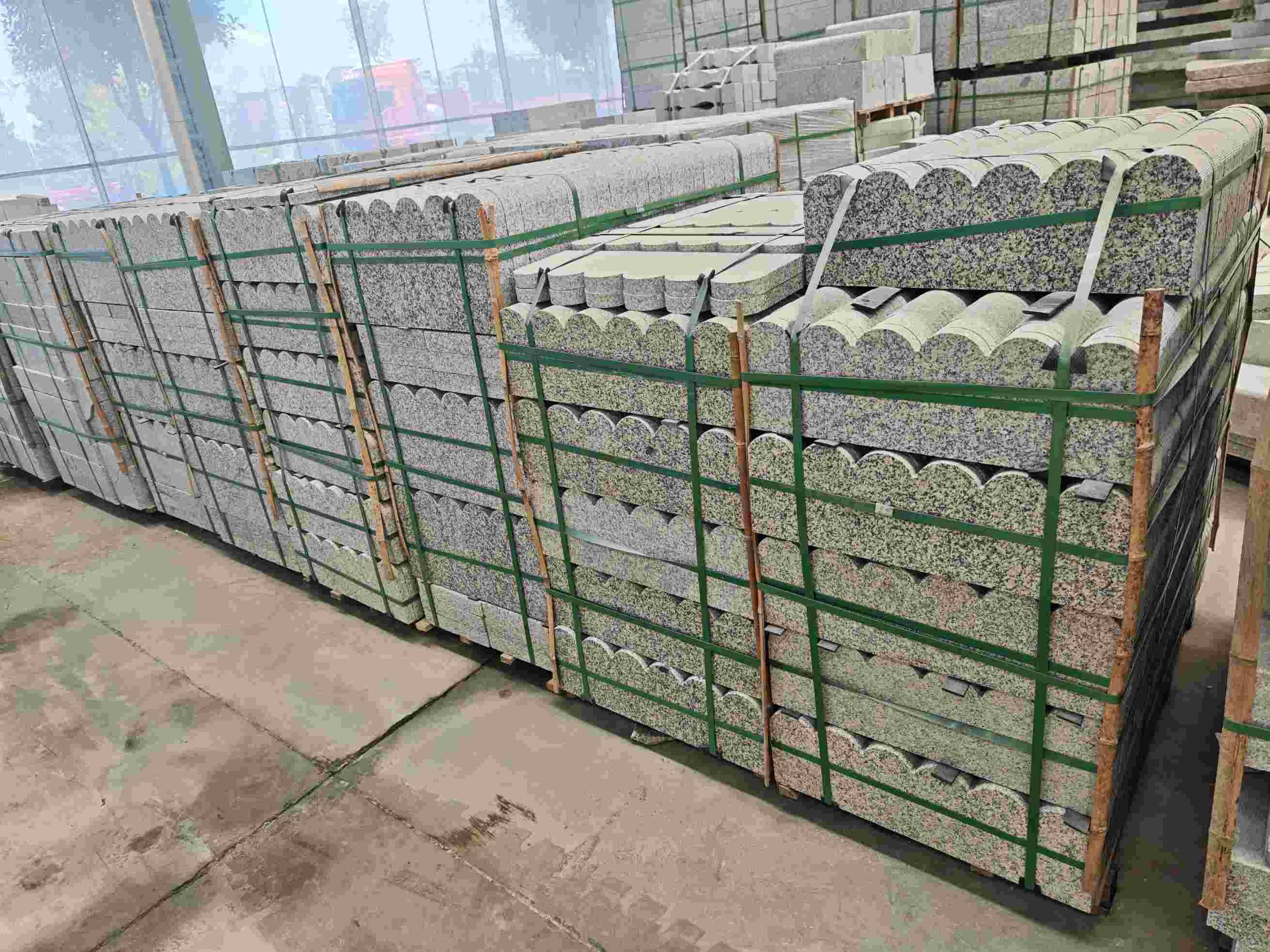 河北芝麻白芙蓉白花边石